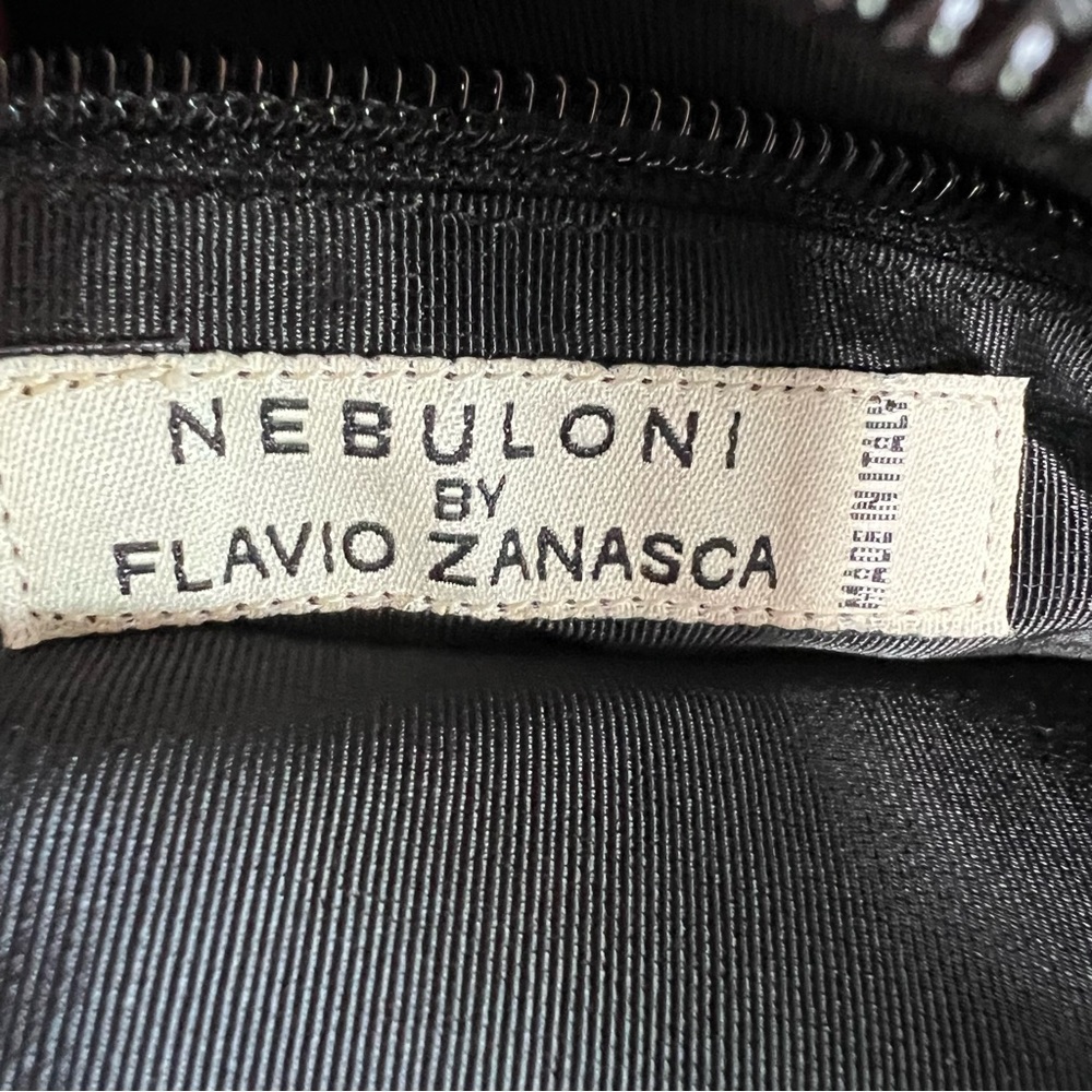 Nebuloni by Flavio Zanasca Made in Italy Genuine Leather Black Tote Bag - Picture 8 of 13